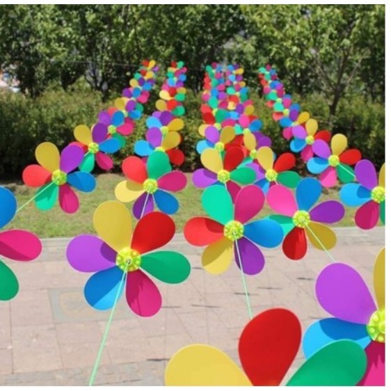 Pinwheel Hanging Flower Vines 10m 10 Flowers - Pinwheel 6 Petals 6 ...