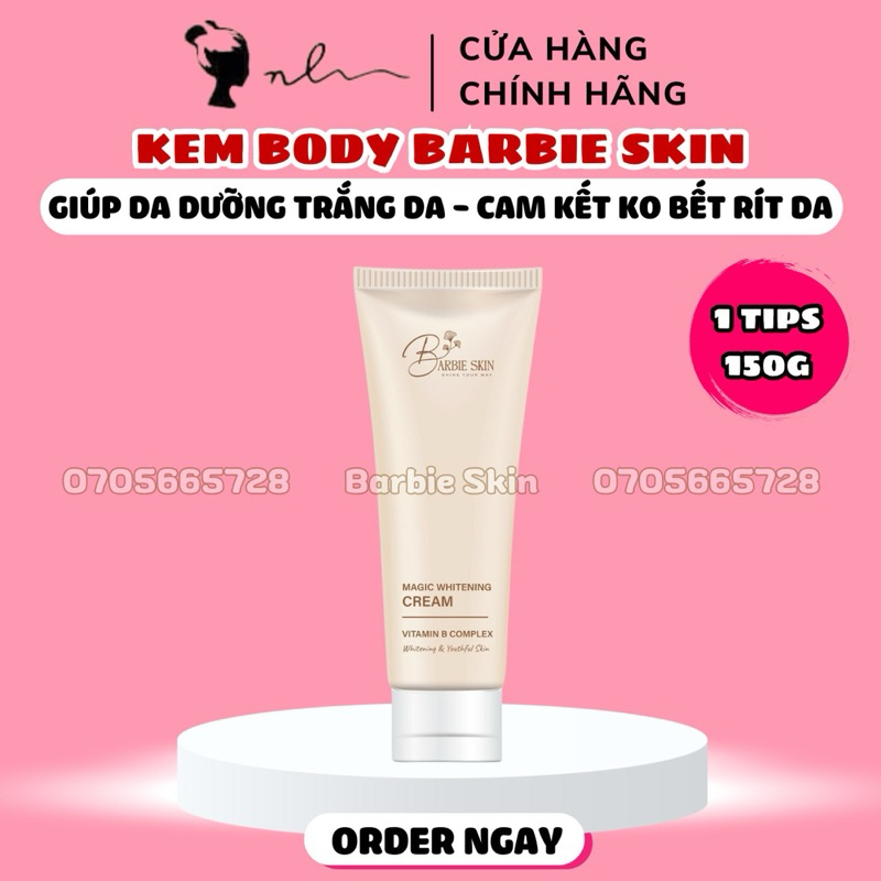 Barbie Skin Whitening Body Cream Free With Shower Gel 50ml More Pleasant Scent Shopee Malaysia 1635