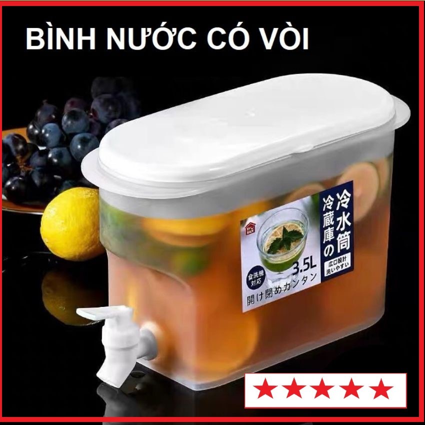 High quality 3.5L water/lemon/detox water bottle with faucet for super