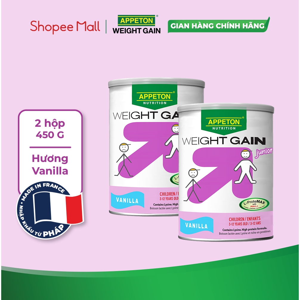 Combo 2 Appeton Weight Gain Junior Vanila Children'S Weight Gaeton Milk