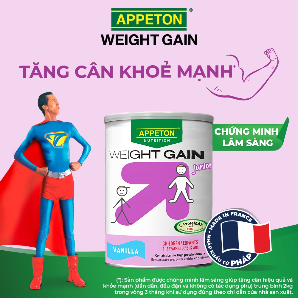 Appeton Weight Gain Junior Milk For Children Vanila Flavor 450g