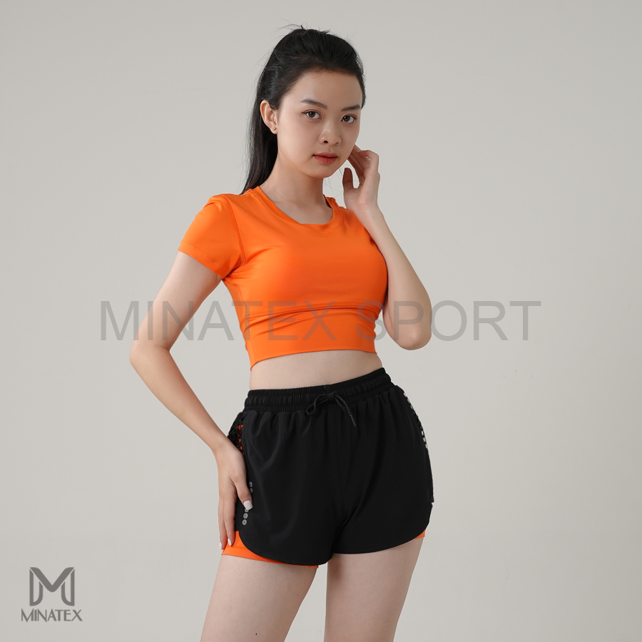 Minatex - C1D1,D2 - yoga gym sportswear Set, crop top with form-fitting ...