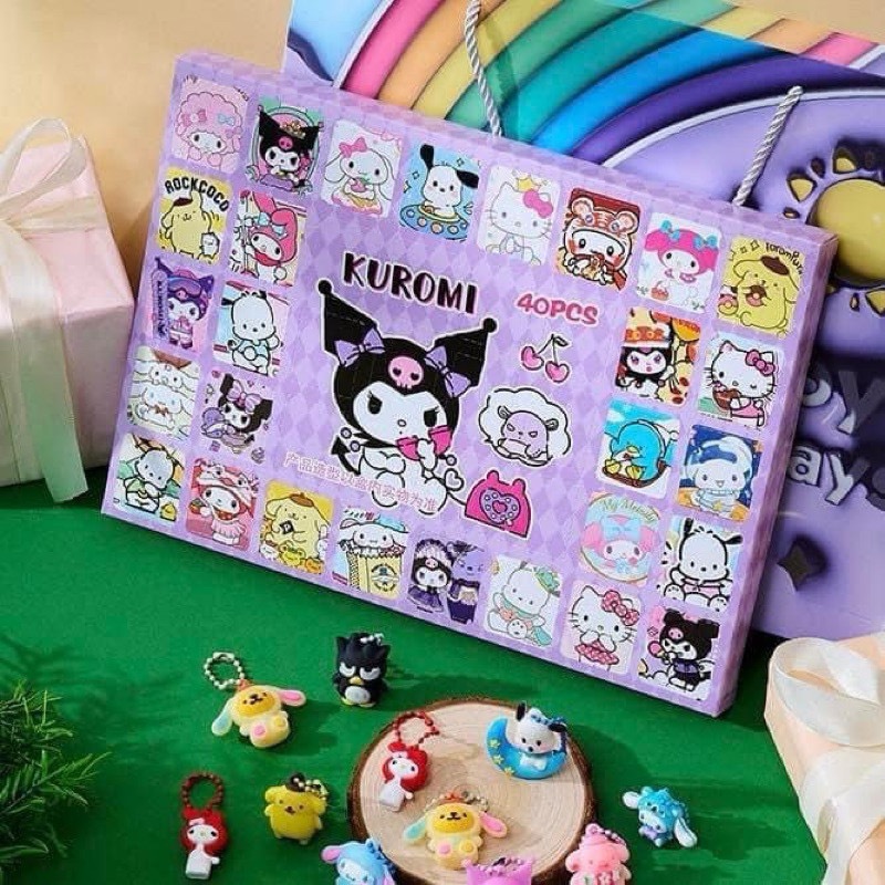 Lot De 4 élastiques à Cheveux Kuromi - Emballage Cadeau 9x1,5x14cm, Pour Tresses Et Coiffures Enfants