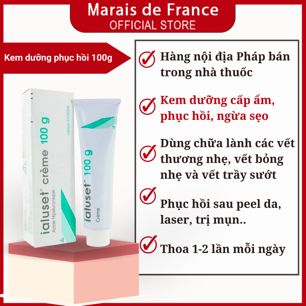 Ialuset Hyaluronic Cream Moisturizing Cream to restore skin, heal