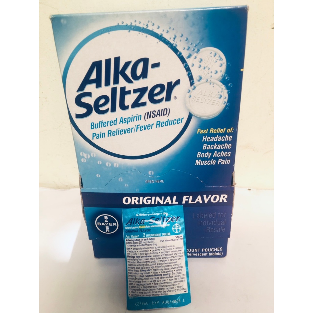 Alka Seltzer Effervescent Tablets Fight Bloating, Stomach Acid Reflux
