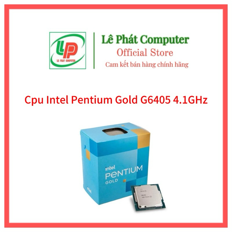 Intel Pentium Gold G6405 Cpu (4.1GHz/ 2 cores 4 threads/4MB/LGA 1200 ...