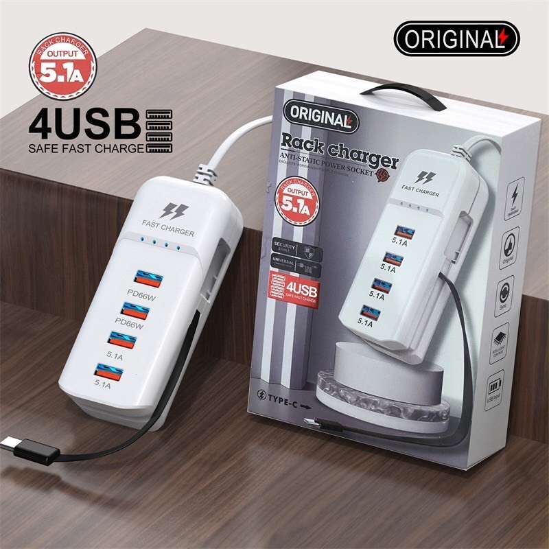 Multi-purpose 4-Port Power Socket, Specializing In Charging All Phones ...