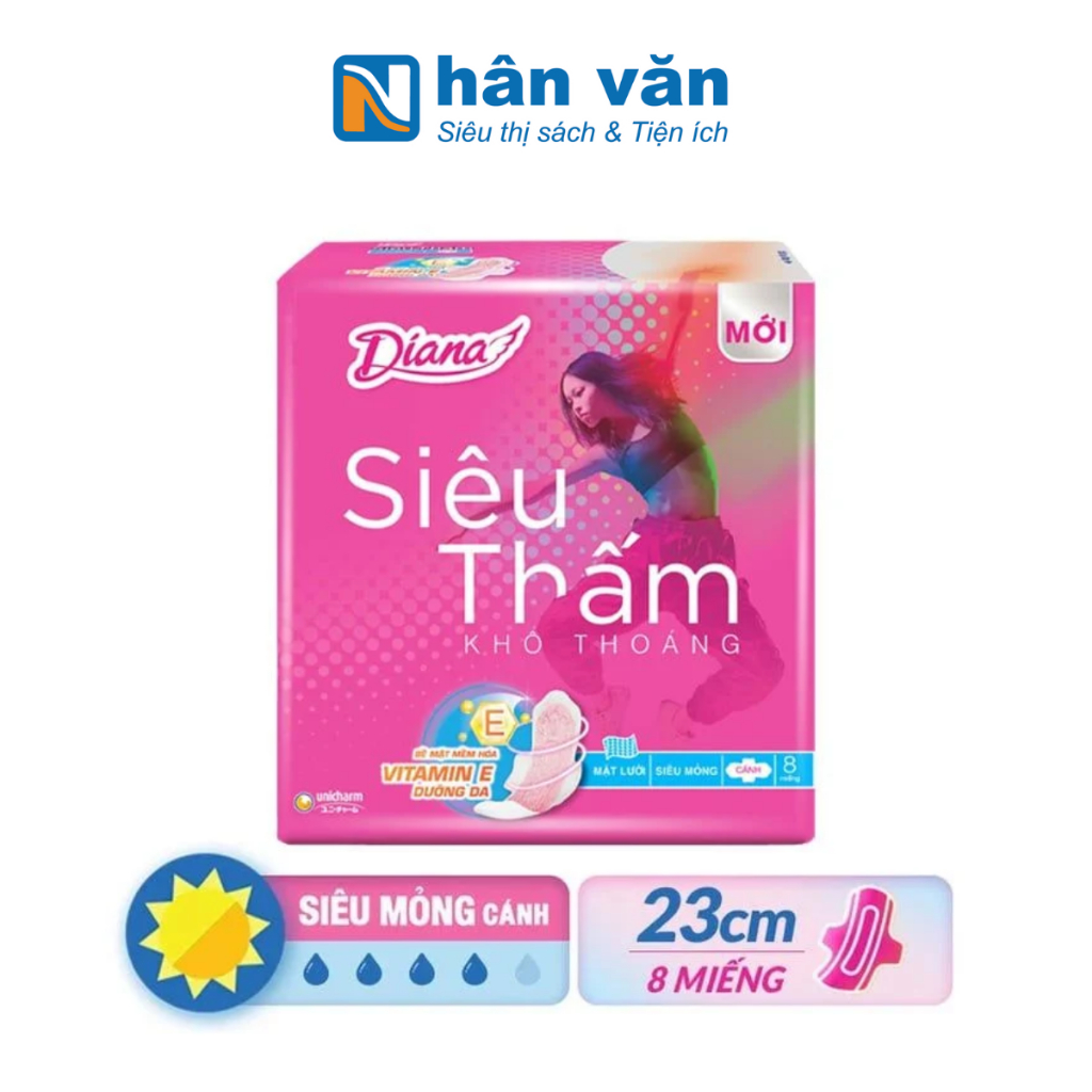 Diana Super Absorbent Tampons Ultra Thin No Wings (8 Pieces) Shopee