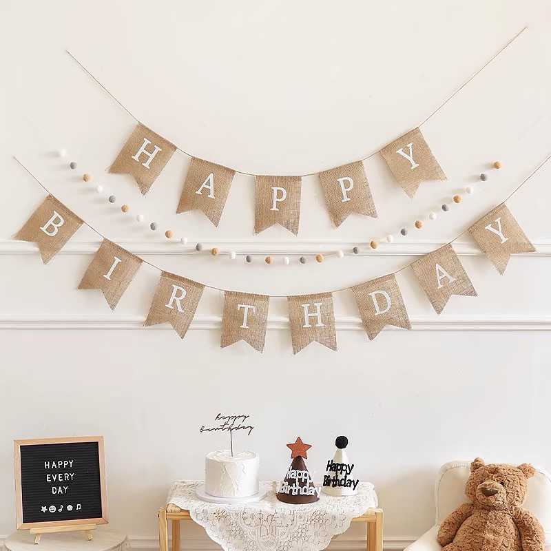Combo of 3 decorative hanging strings for simple birthday decorations ...
