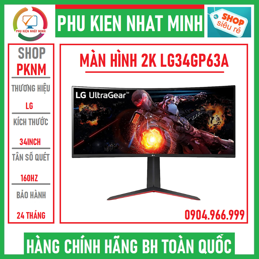 Lg UltraGear 34GP63A ultrawide Display (Curved Screen / UWQHD