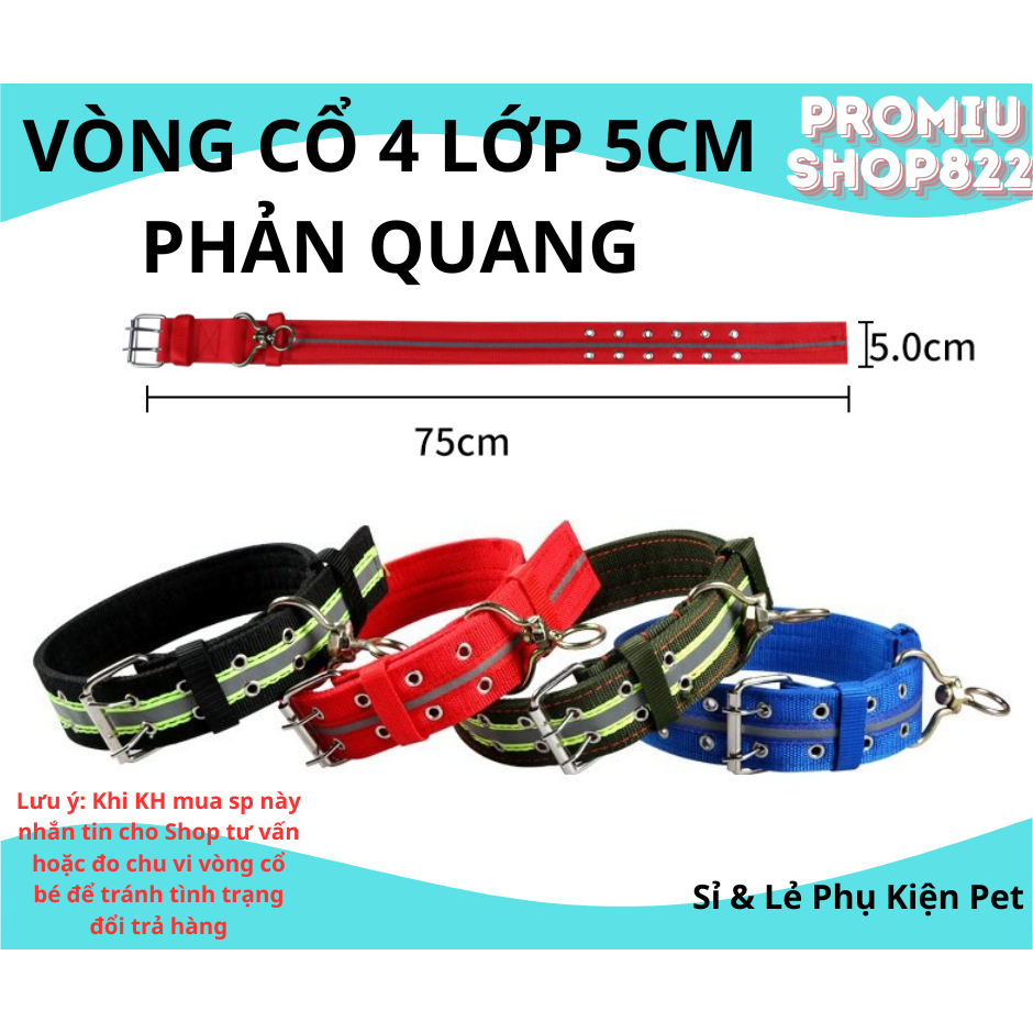 (5P Reflective) Reflective collar 4 layers 5 centimeters 4 colors for ...