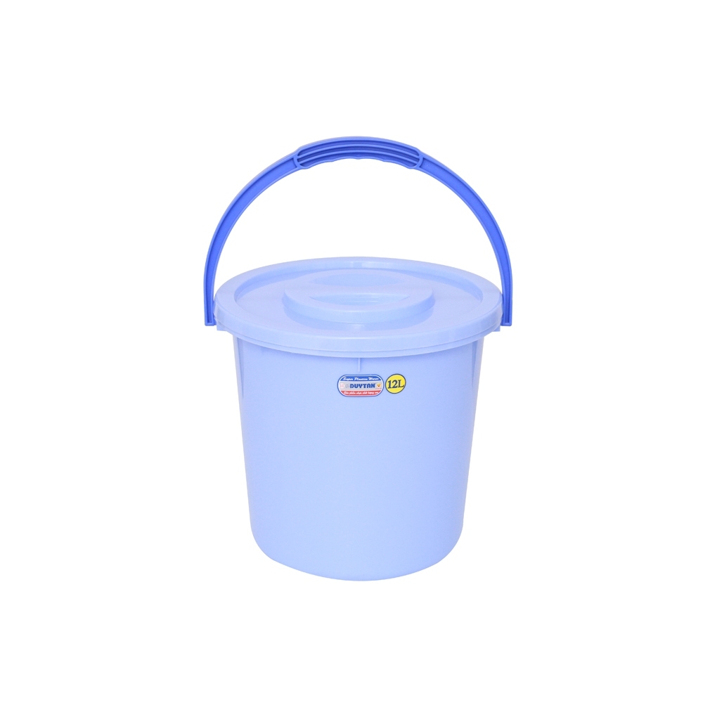 Duy Tan Plastic Bucket 10 Liter 12 Liter With Lid (Random Color