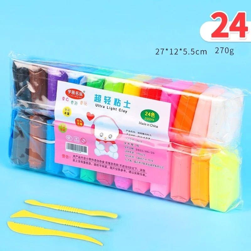 24-color self-drying, water-resistant foam modeling clay (Standard ...