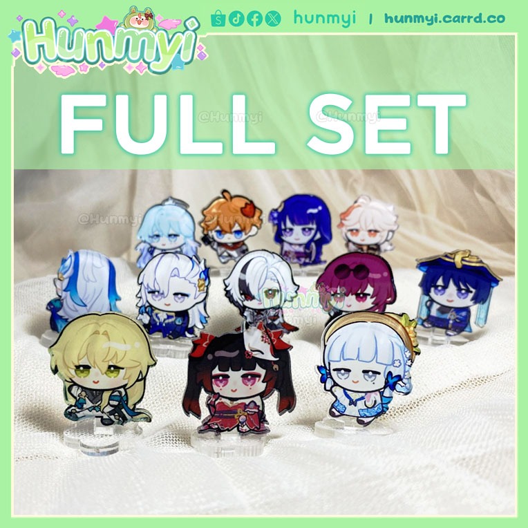 [FULL Set] Standee mini 3cm Tiny Genshin Impact, Honkai: Star Rail | By ...