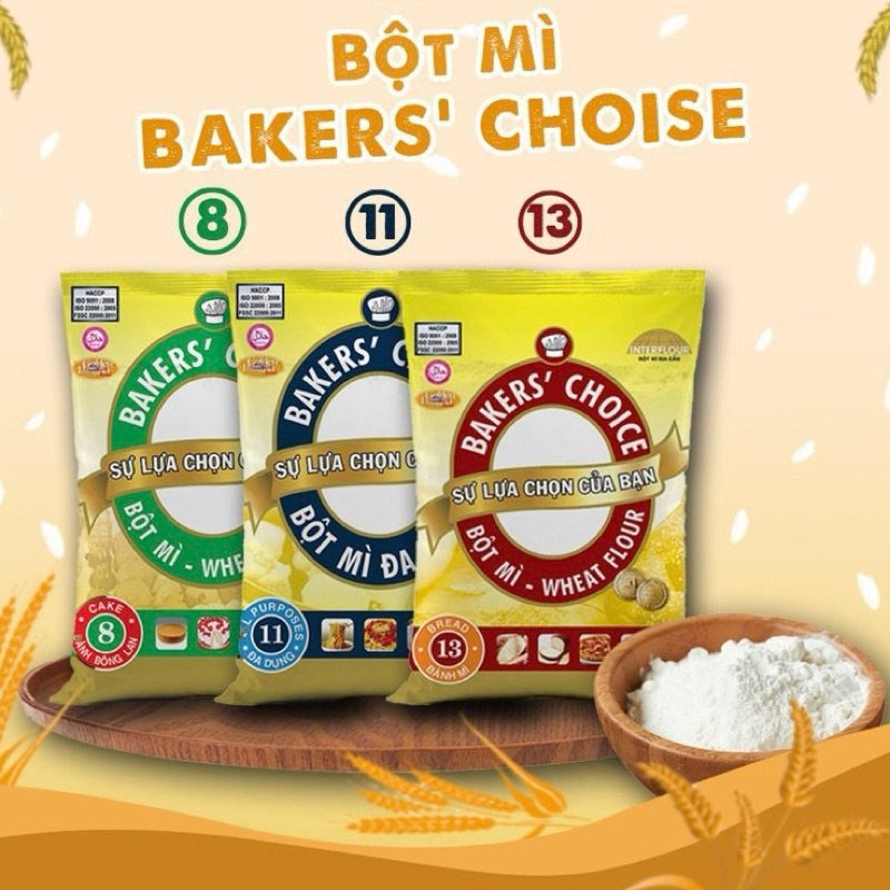 Bakers' Choice Flour 1kg / Sponge, MultiPurpose, Bread Shopee Malaysia