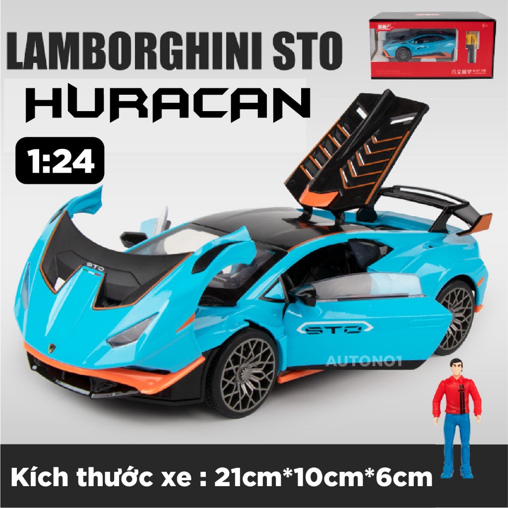 Huracan STO full open car Model with lights and sounds 1