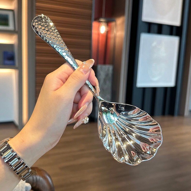 304 stainless steel clamshell-shaped spoon imported from Germany (18/10 ...
