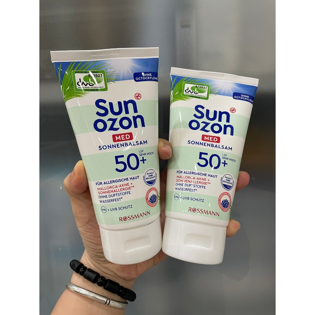German Goods sunozone MED Sunscreen SPF 50+ Protects Against All 2 UVA ...