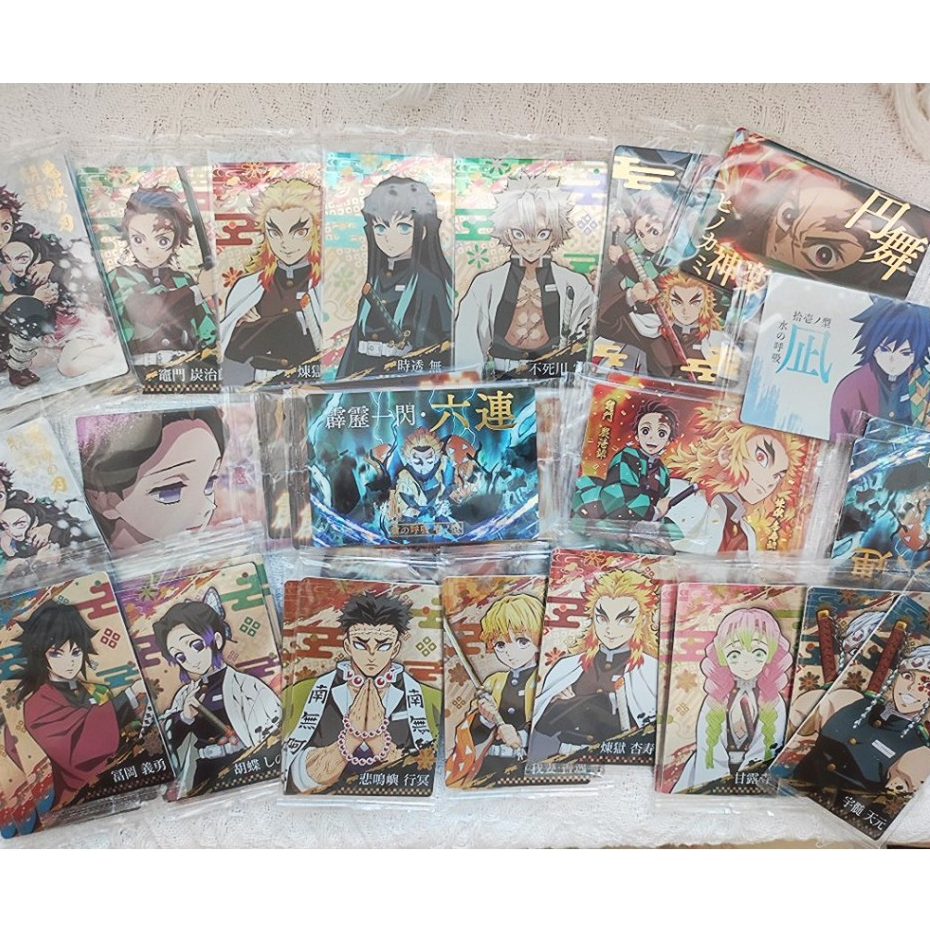[GSFUNNYSHOP] Genuine Demon Slayer Kimetsu no Yaiba Rounded Corner Card ...