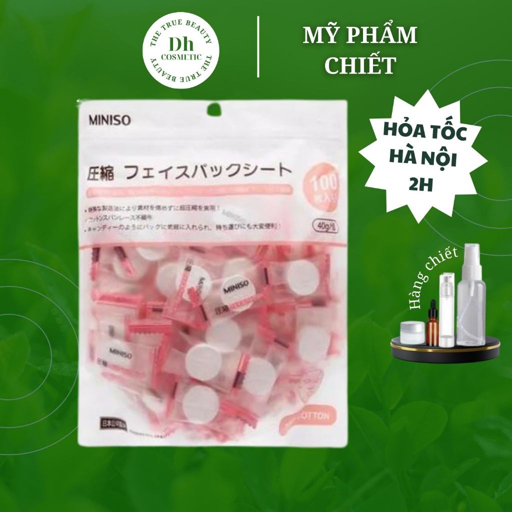 Japanese Miniso Compressed Mask 100 Tablets | Shopee Malaysia