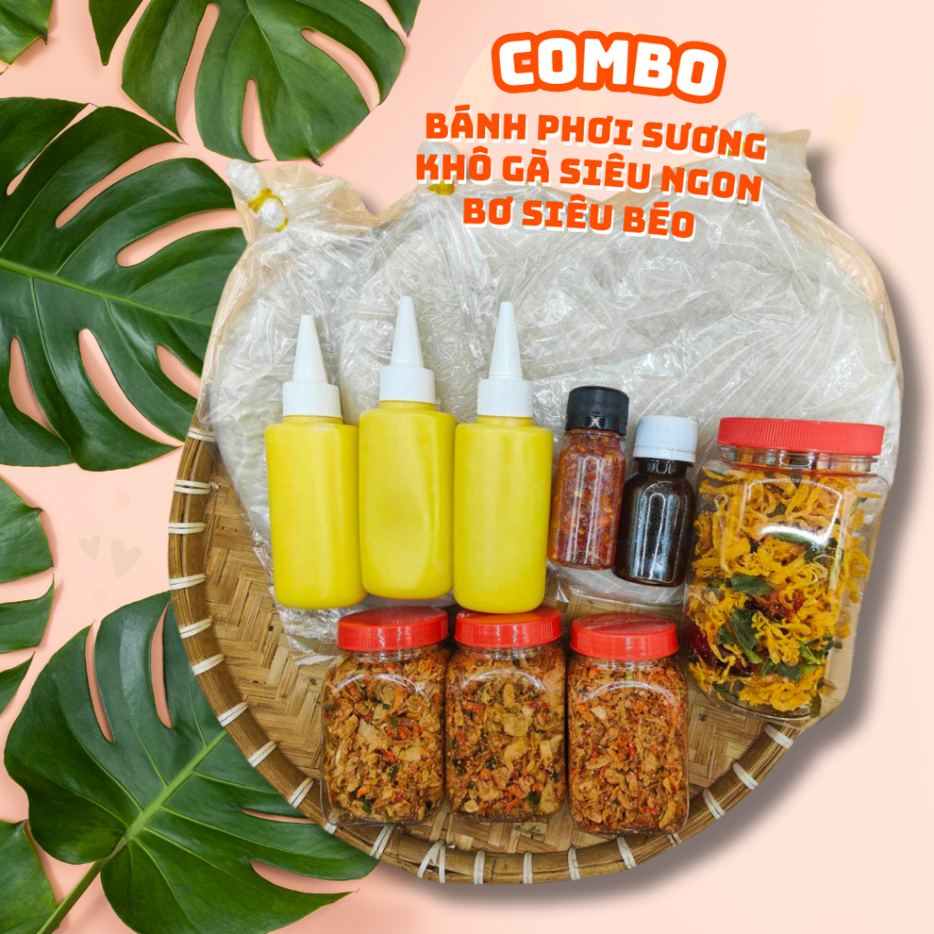 Dew-drying Rice Paper 450g, Salt Onion 300g, Butter 300g, Dried Chicken ...