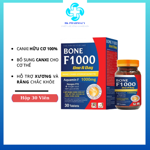 Bone F1000 Organic Calcium Supplement Reduces The Risk Of Osteoporosis