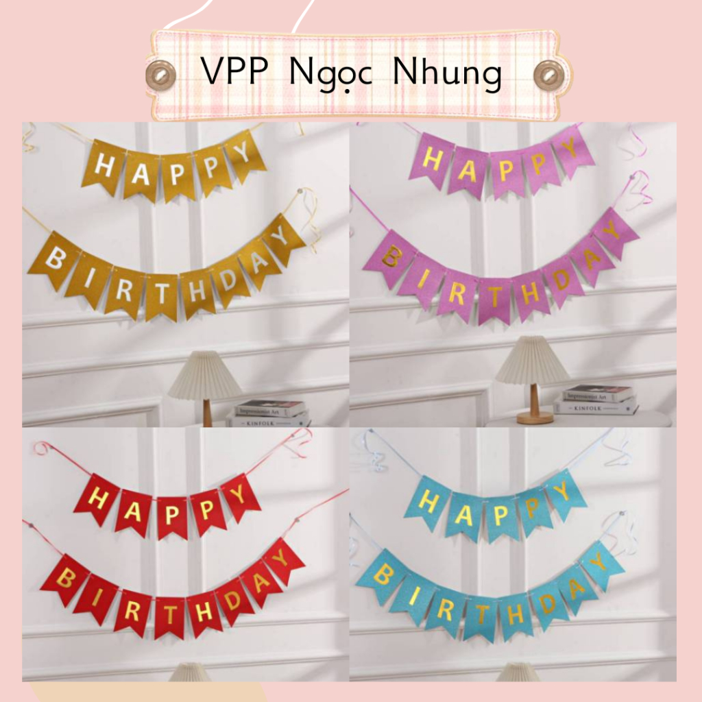 Happy Birthday fishtail hanging string for super cute Birthday ...