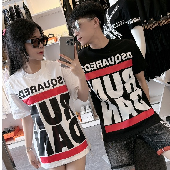 Dsq2 men's and women's T-shirt with RUNDAN-dsquared2 new model super ...