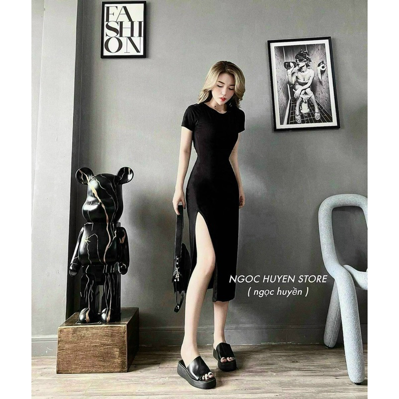 Women's Fashion body-Hugging Dress To Wear Out Is Elastic Fabric With ...