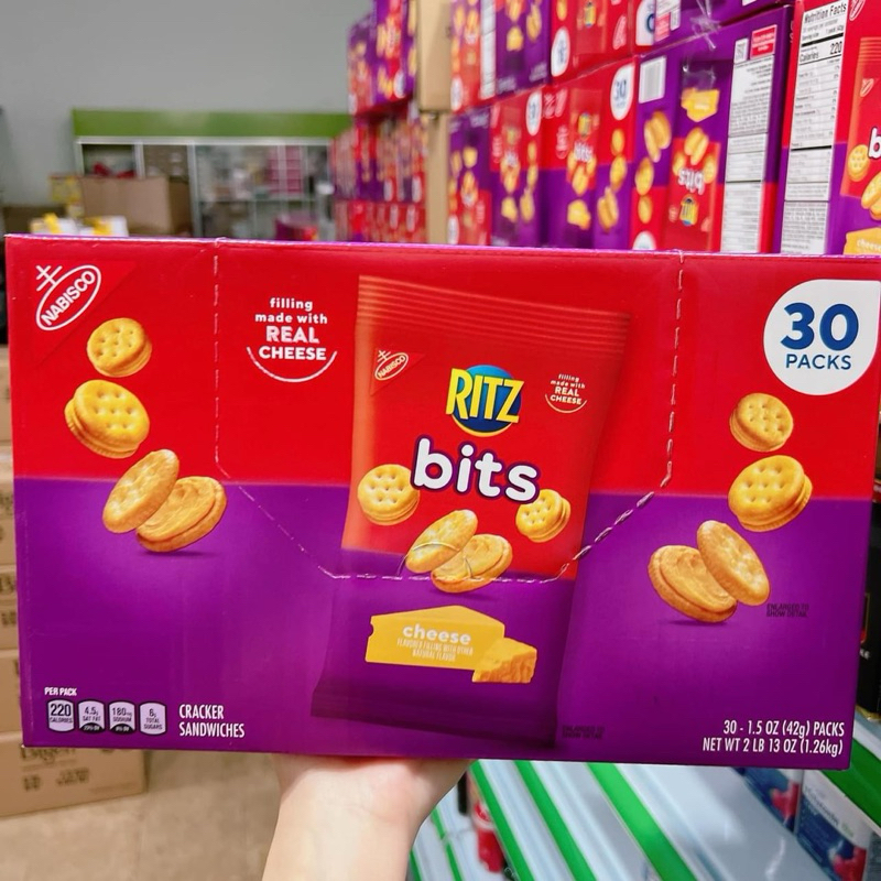 [American product Date 09/2025] Ritz bits Cheese biscuits Box of 30 ...