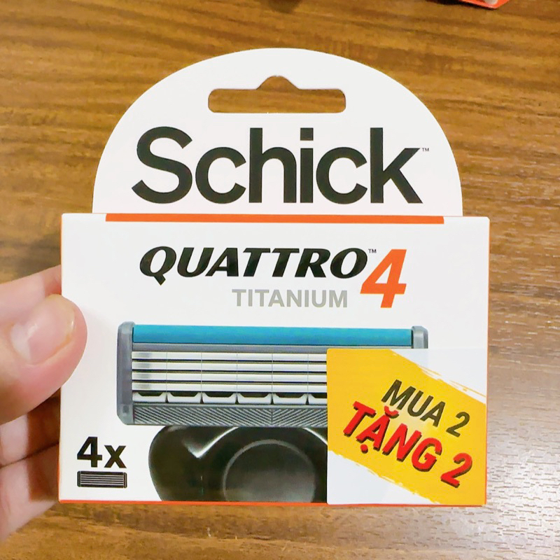 Box of 4 Schick Quattro Titan 4s Razor Blades Made in Germany (Buy 2 ...