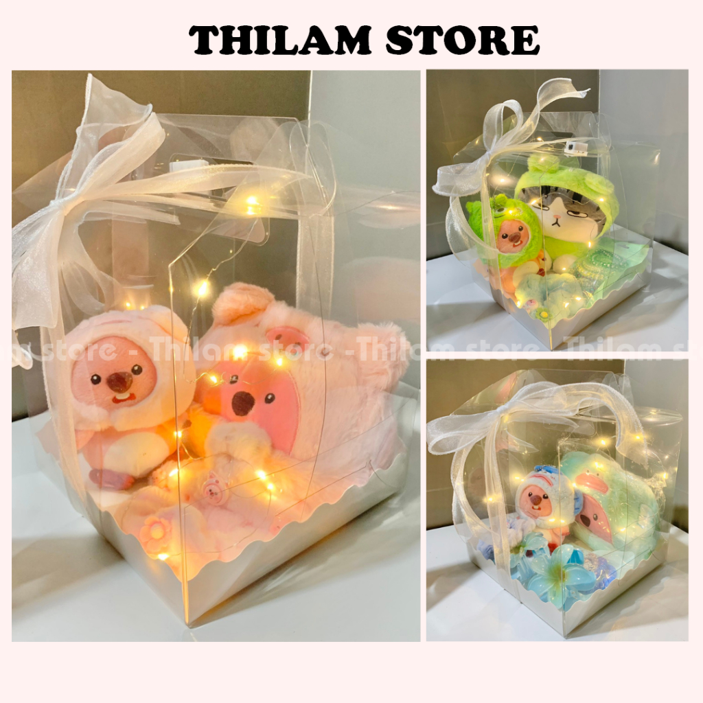 (Self-Assembly Box) Girlfriend Gift - Transparent mica Box Gift Set ...