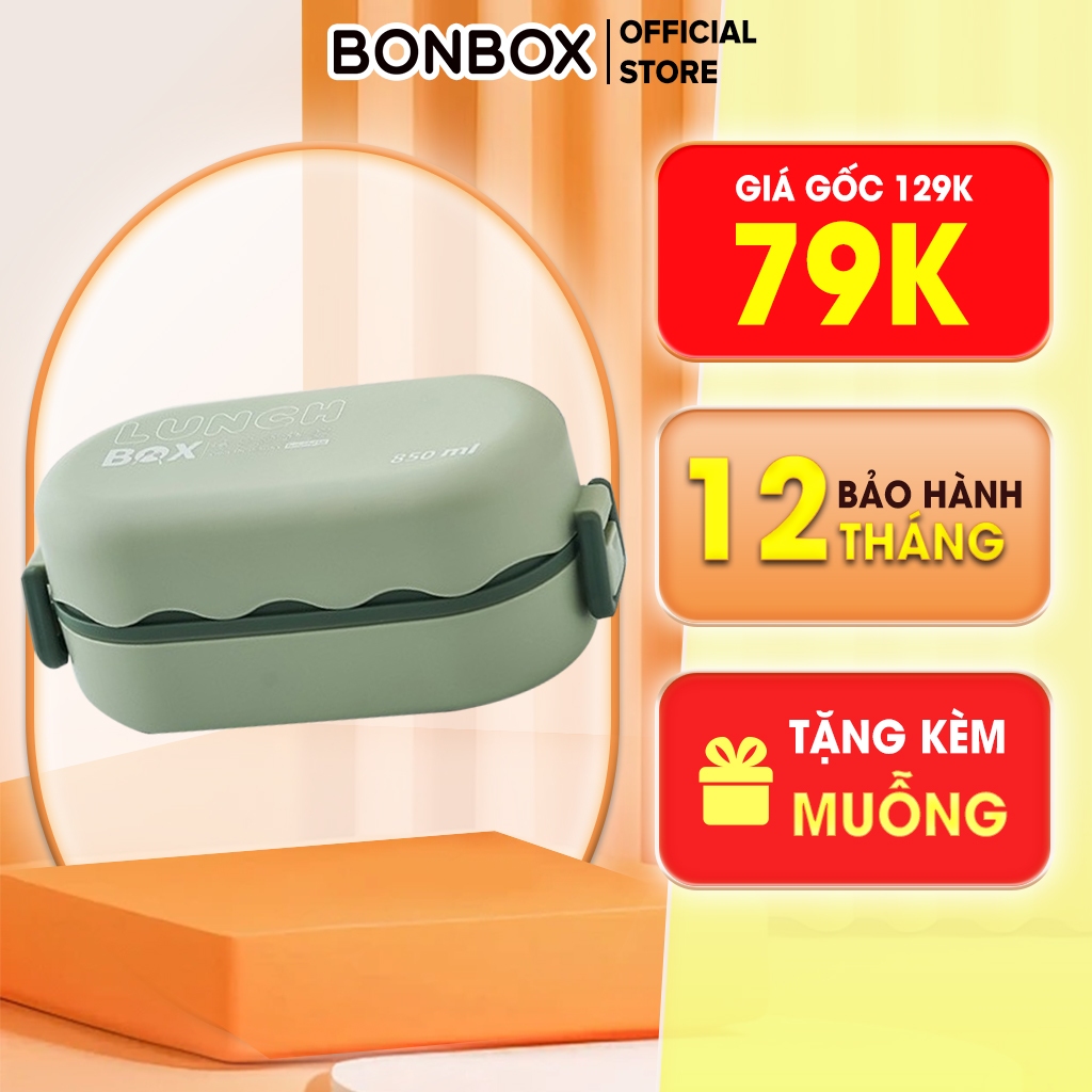 [Free Spoon] High-end mini 2-storey heat-retaining office Lunch Box ...