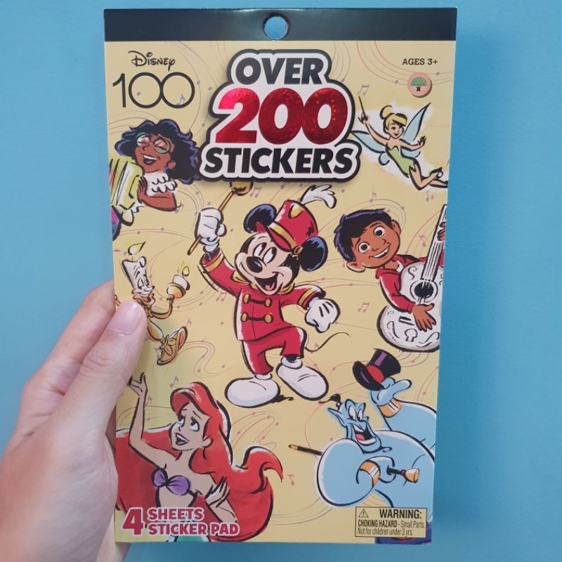 Set of 200 Disney 100 series stickers, 100th anniversary of Disney
