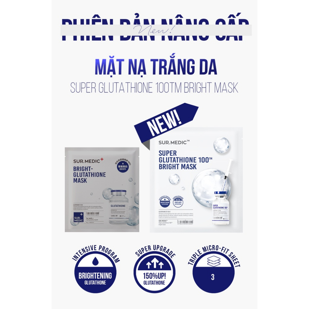 bright glutathione mask LUMINOUS Brightening Peel Off  Angie&Ash loving active ingredients SURMEDIC Bright Glutathione Mask 30g
