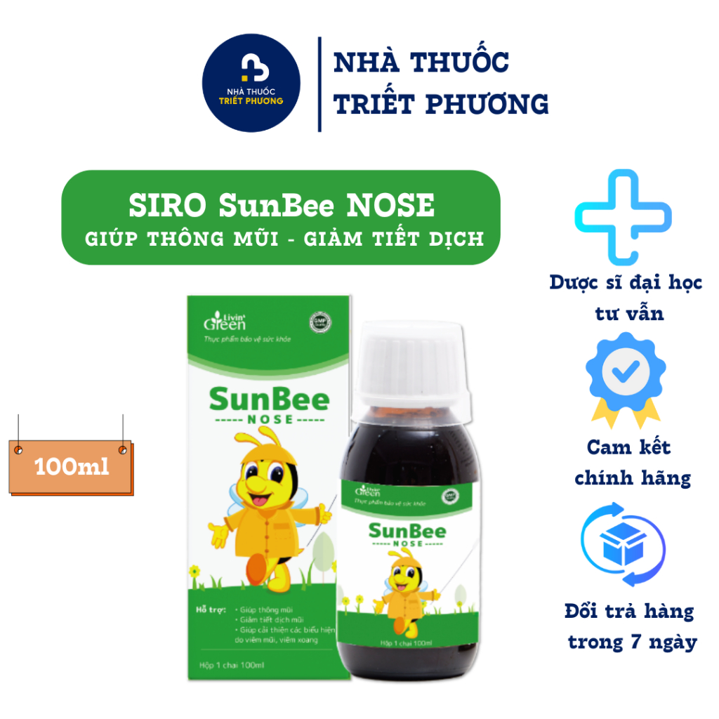 Sunbee NOSE runny NOSE syrup - Helps clear NOSE, reduce nasal ...