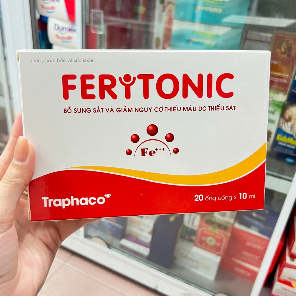 [GENUINE] FERITONIC Traphaco box of 20 tubes - Iron supplement ...
