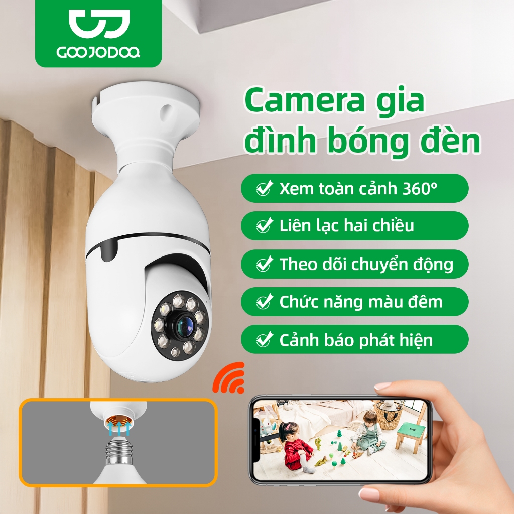 Goojodoq 2MP / 3MP QHD Wifi Camera Rotates 360 Degrees Outdoor Wireless ...