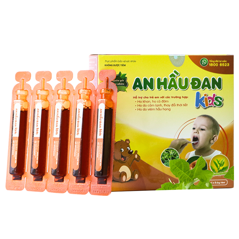 An Hau Dan Kids solution supports dry cough, cough with phlegm, cough