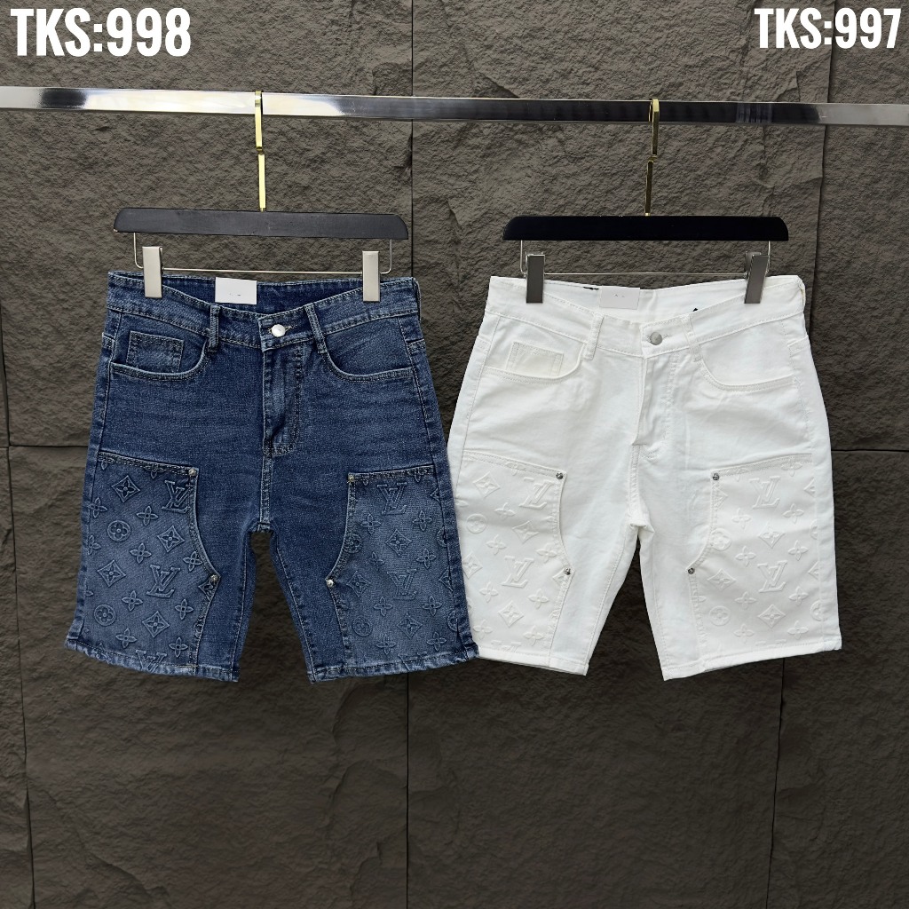1984430 Printed Jean Shorts