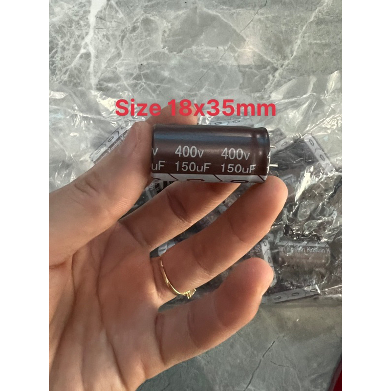 Genuine New 400v 150uf Capacitor size 18x35mm | Shopee Malaysia