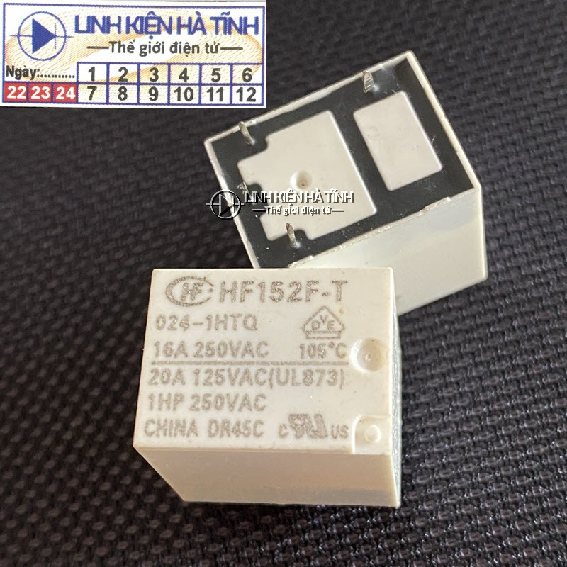 Electronic Relay HF152F-T 024-1HTQ 4 PINS 24v 16A | Shopee Malaysia