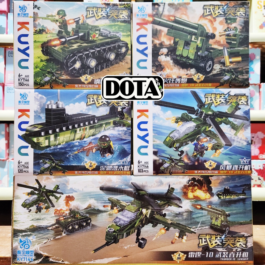 3d Assembly Toy Model 8 IN 1 Combat Helicopter Tank ️ All 8 Robot ...