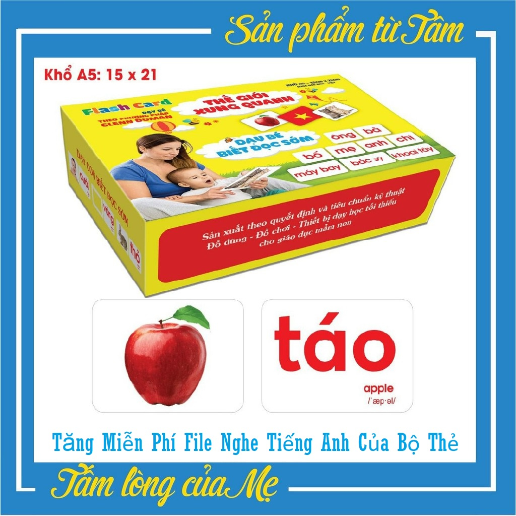 Smart Learning Cards Set of 14 Topics 100 Large Bilingual English ...