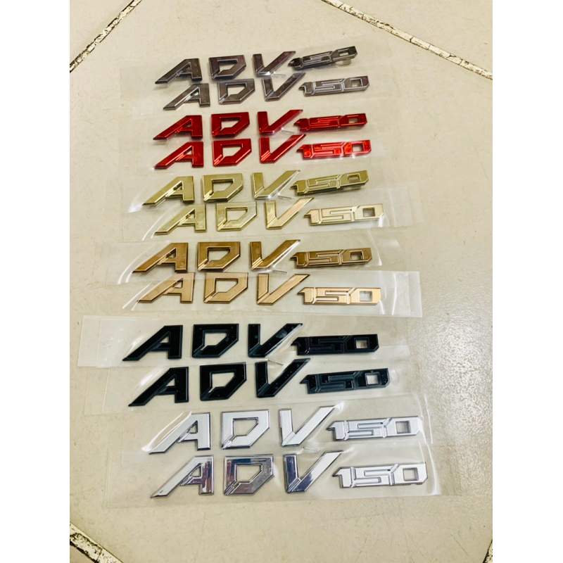 Honda ADV 150 - ADV 160 Motorcycle Logo Embossed Motorcycle Sticker ...