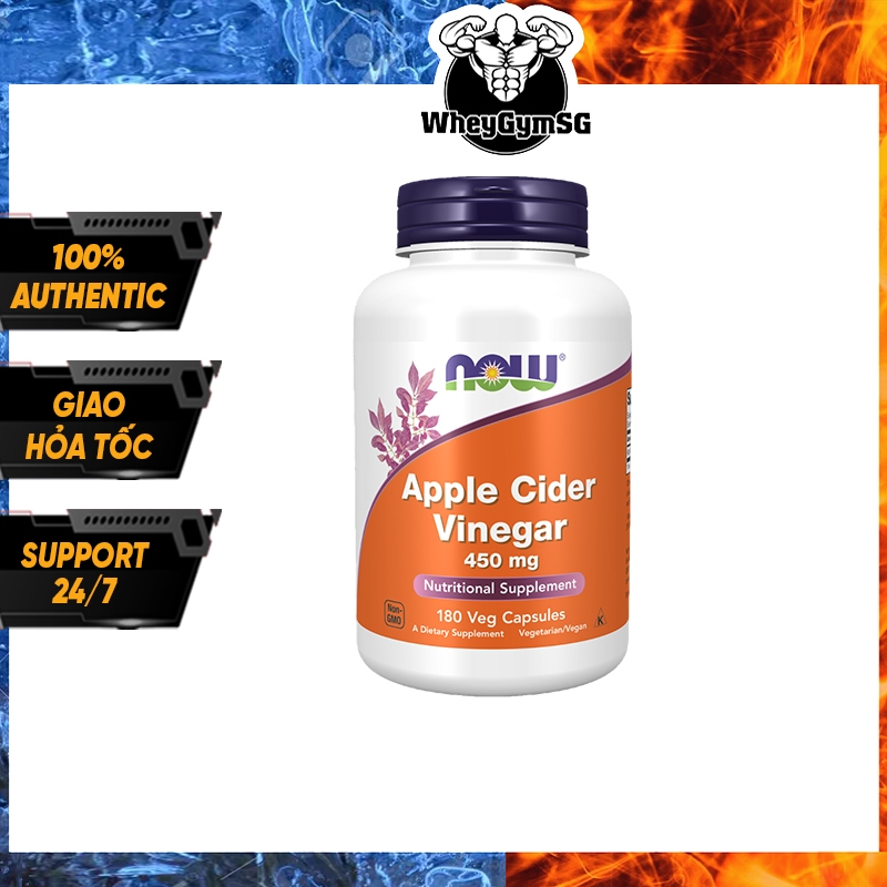 Now Foods Apple Cider Vinegar 450mg - Vinaigre Cidre Capsules main image 1