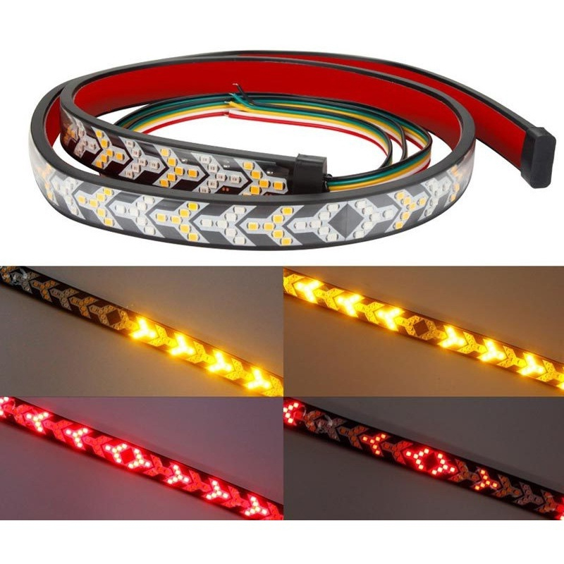 12v Warning Signal Led Strip, Herringbone Shape Mounted Car Tail, Truck ...