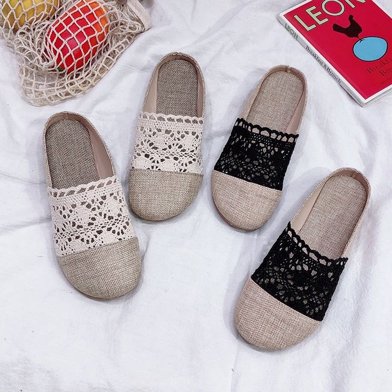 Women's breathable mesh lace sandals, slippers with many anti-slip ...