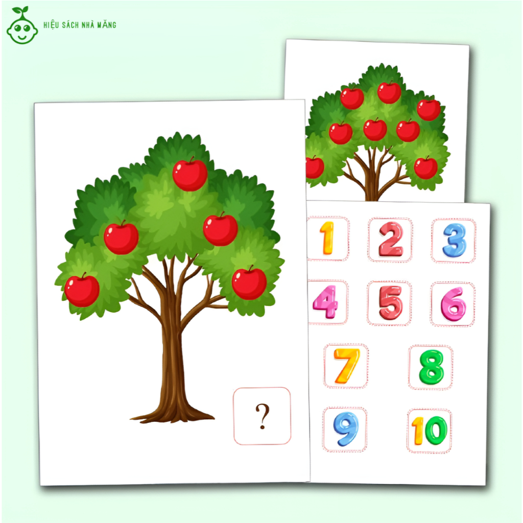 Apple tree calculation board, Logical thinking (Montessori educational ...
