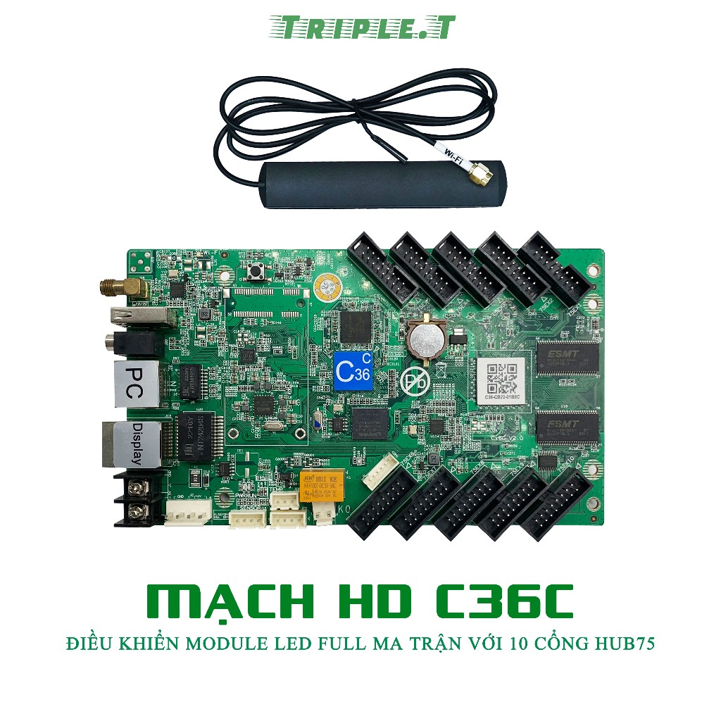 C36c HD circuit C36C controls full wifi led matrix module with 10 IDE ...